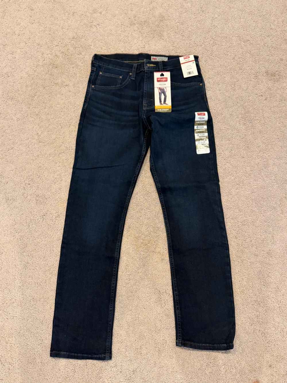 Wrangler Men’s Dark Indigo Skinny Jeans